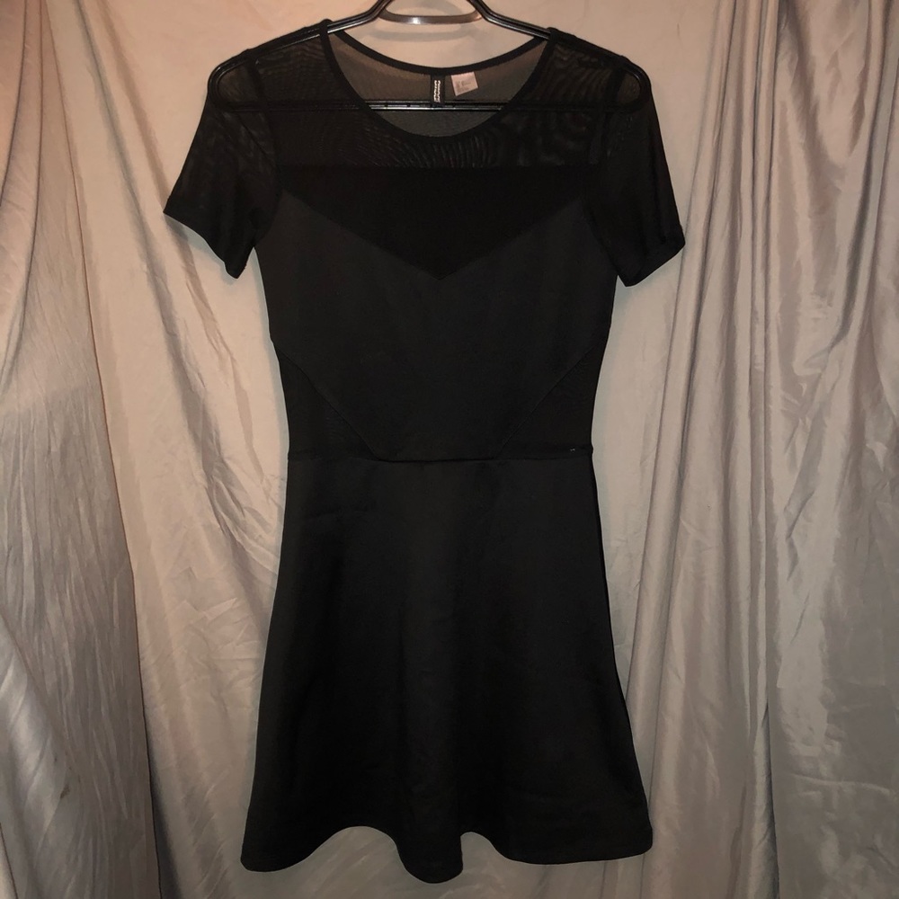 Divided Black Dress